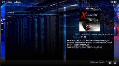 xstream stream anbieter auf kodi